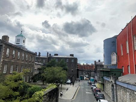 アイルランド、ダブリンの街並みと建物 アイルランド、ダブリンの街並みと建物の写真