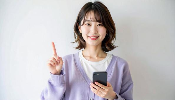 おすすめの指をさす人 おすすめの指をさす人の写真