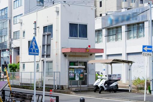 交番８ 警察,防犯,派出所の写真素材