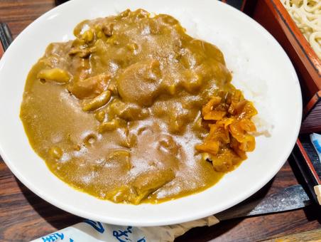 蕎麦屋カレー カレーライス,カレー,蕎麦屋カレーの写真素材