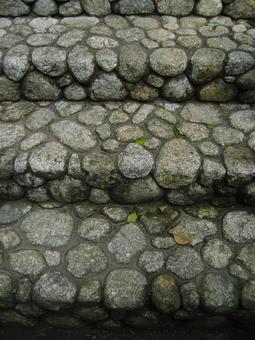 石畳の階段 石畳の階段 石畳,階段,寺の写真素材