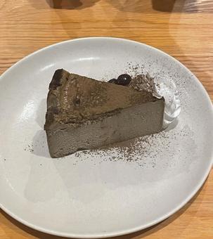 カフェで楽しむ大人のコーヒーチーズケーキ カフェで楽しむ大人のコーヒーチーズケーキ ケーキ,コーヒー,チーズケーキの写真素材