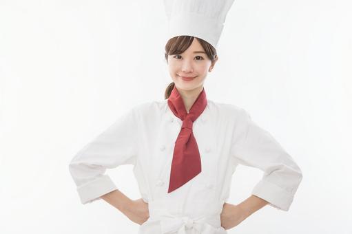 シェフ シェフ シェフ,女性,人物の写真素材