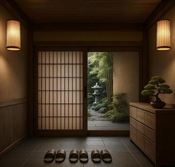 和の玄関 和の玄関の写真