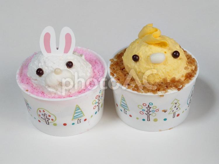 動物ケーキ ヒヨコ,雛,ことりの写真素材