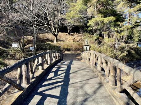 Photo, brücke, straße, landschaft, 