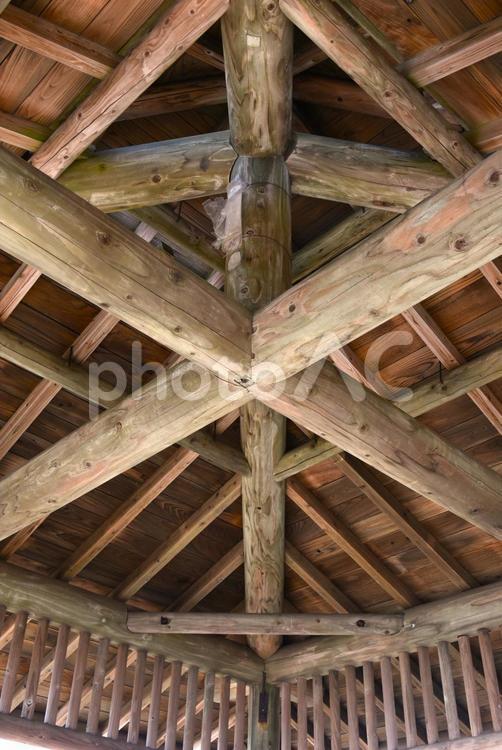 木製の天井 建物,日本,建築の写真素材