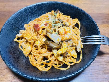 アラビアータ アラビアータ パスタ,食事,ランチの写真素材