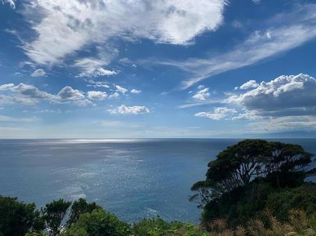 江ノ島の空と海 江ノ島の空と海の写真