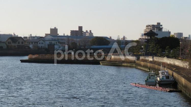 七里の渡し　宮の渡し公園 七里の渡し,東海道五十三次,宮宿の写真素材