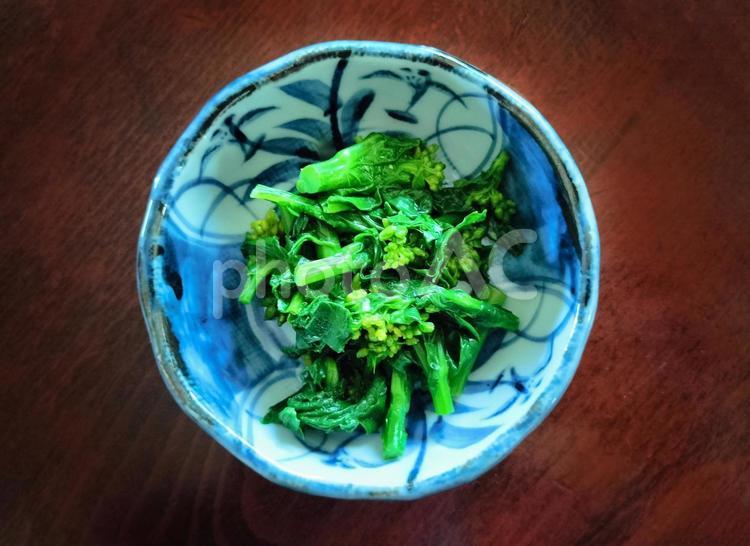 菜の花のおひたし 菜の花,菜花,春の写真素材