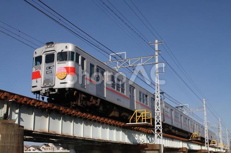 山陽電鉄、3050系、3072編成 山陽電鉄、3050系、3072編成 山陽電鉄,本線,3050系の写真素材