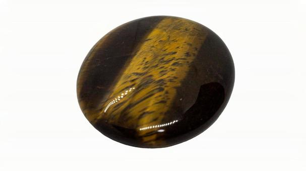 Tiger Eye Tumbled Stone Transparent Background, JPG