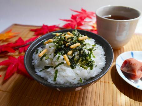 お茶漬け.3 お茶漬け.3 お茶漬け,ご飯,新米の写真素材