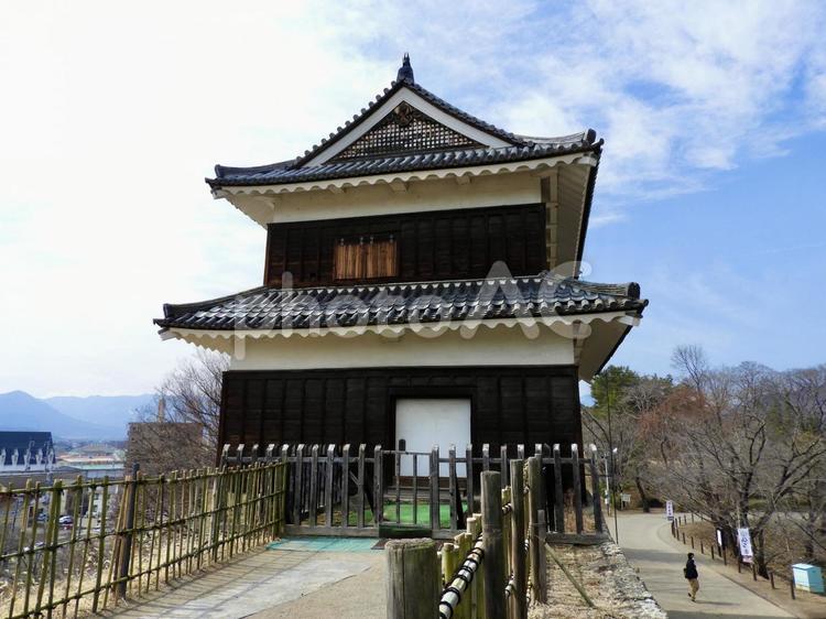 信州上田城西櫓2 上田城,上田城跡公園,城の写真素材