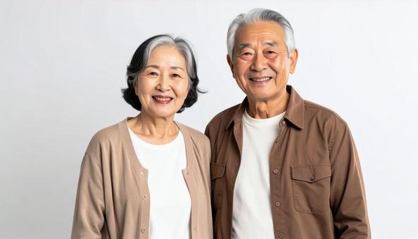 老夫婦 老夫婦の写真