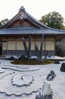圓光寺　瑞雲閣と奔龍庭 圓光寺,瑞雲閣,奔龍庭の写真素材