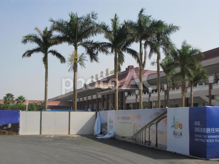 中国　珠海の国境　周辺街風景 中国,珠海,アジアの写真素材