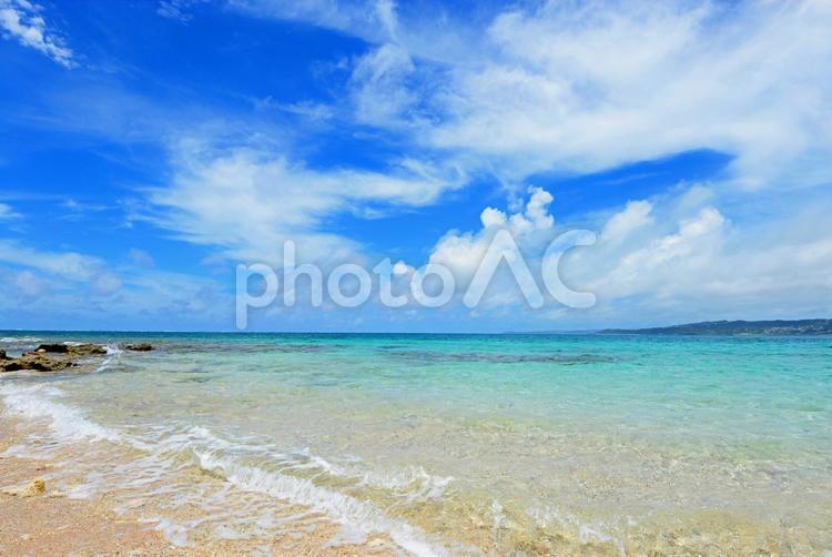 沖縄　綺麗な海　無人島 日本,沖縄,海の写真素材