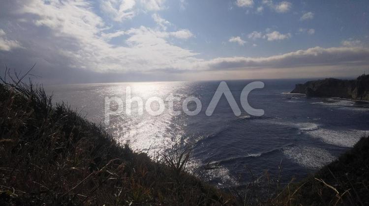 千葉県勝浦の海岸の景色 千葉県,勝浦,海岸の写真素材