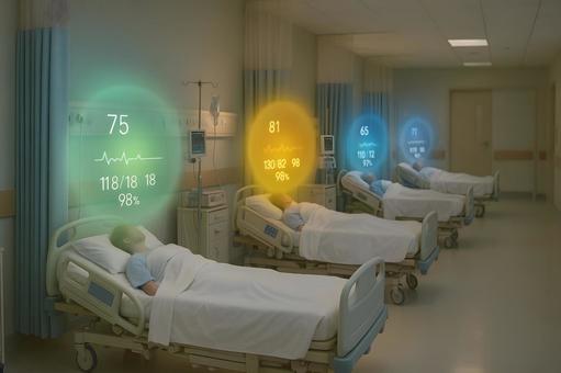 病室バイタル監視の写真