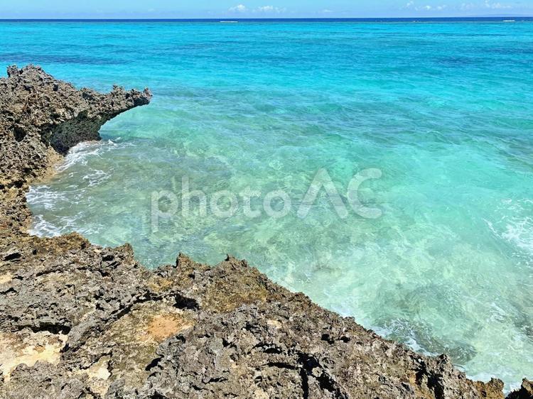 与論島の美しい海 与論島,砂浜,海の写真素材