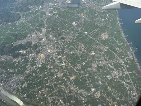 上空からの眺め 上空からの眺めの写真