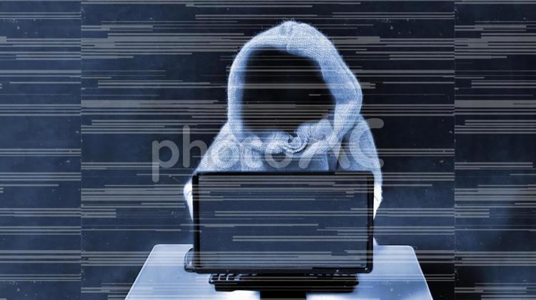 ハッカー、サイバー攻撃のイメージ素材２ ハッカー,サイバー攻撃,ハッキングの写真素材