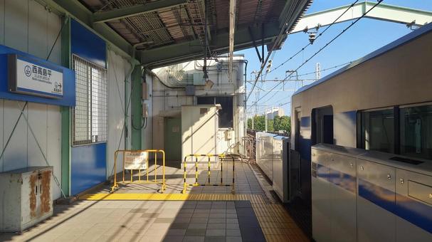 都営三田線 西高島平駅 東京都板橋区 都営三田線 西高島平駅 東京都板橋区 西高島平駅,三田線,都営の写真素材