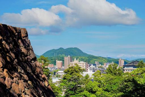 島根・国宝松江城から見る松江市街 島根・国宝松江城から見る松江市街 松江城,国宝,文化財の写真素材