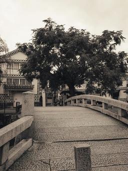 橋 倉敷市,倉敷美観地区,岡山の写真素材