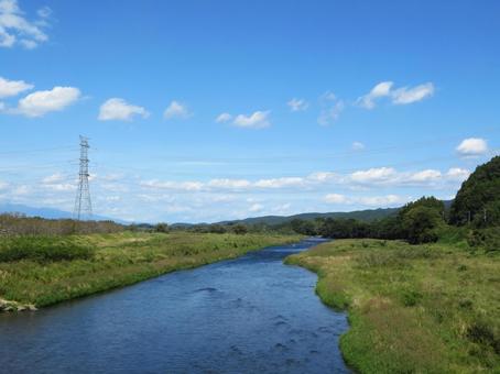 大田原市を流れる那珂川 大田原市を流れる那珂川 那珂川,川,河川の写真素材