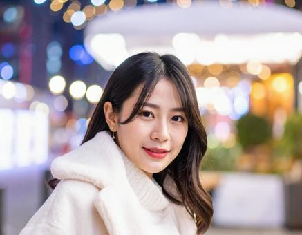 秋冬ファッション女性ポートレート 秋冬ファッション女性ポートレートの写真