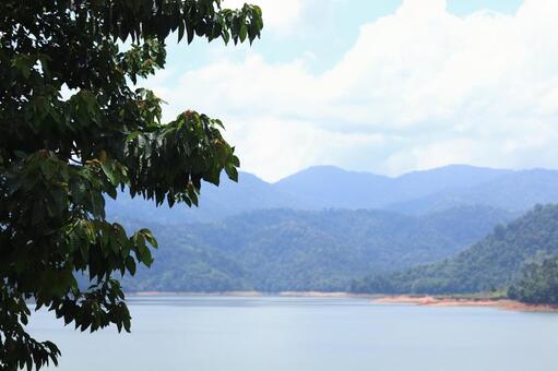 マレーシア 湖 風景 マレーシア,湖,風景の写真素材