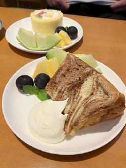 Cafe cake set, JPG