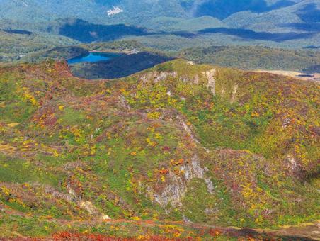 紅葉の栗駒山(須川岳) 紅葉の栗駒山(須川岳)の写真
