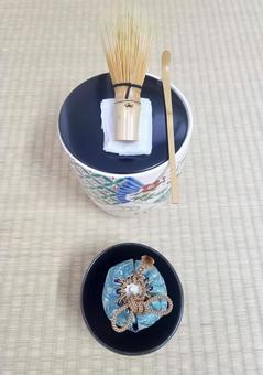 茶道 茶筅飾り 濃茶点前 茶道 茶筅飾り 濃茶点前の写真