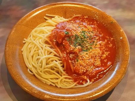 Photo, pasta, spaghetti parma, tomato sauce, 