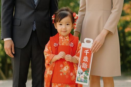 七五三の記念撮影 七五三の記念撮影の写真