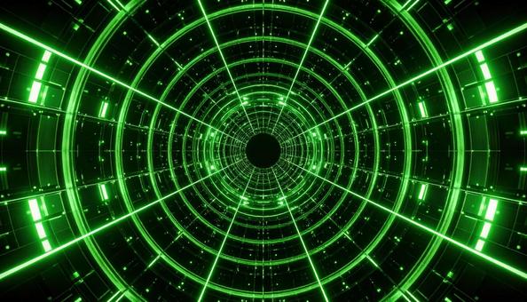 デジタル光線の螺旋空間 デジタル光線の螺旋空間の写真