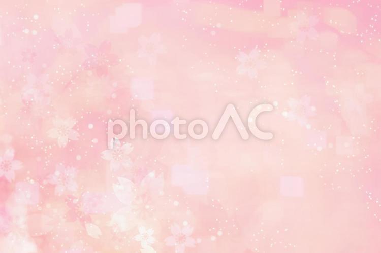 ふわふわ光り輝く桜背景 桜,春,背景の写真素材