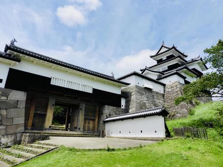 白河小峰城三重櫓と前御門4 白河小峰城三重櫓と前御門4の写真