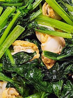 青菜とホタテの炒め物2 青菜とホタテの炒め物2の写真