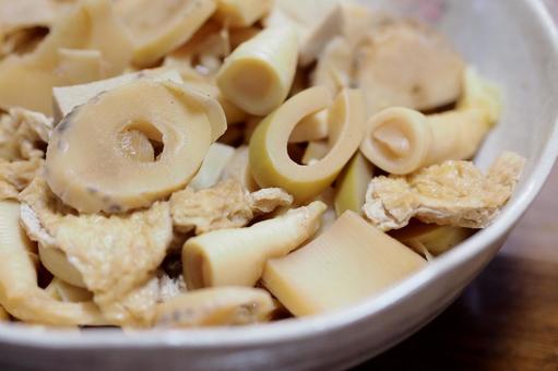 タケノコのおいしそうな煮物おふくろの味 タケノコ,煮物,旬の写真素材