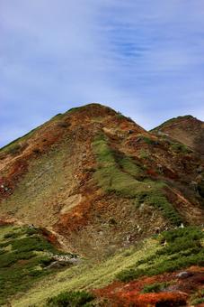 北アルプス大日岳紅葉登山 北アルプス大日岳紅葉登山 北アルプス,立山,大日岳の写真素材