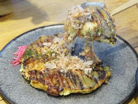 お好み焼き お好み焼き お好み焼き,グルメ,粉もんの写真素材