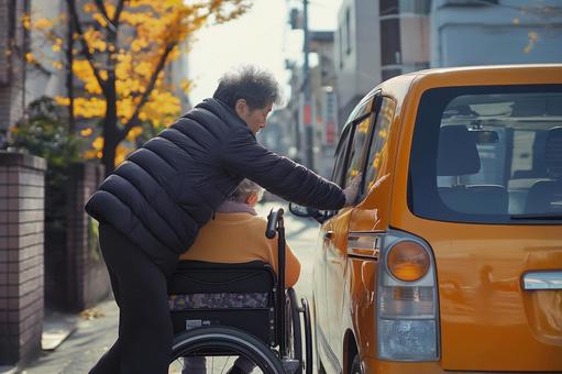 福祉タクシー乗車介助 福祉タクシー乗車介助の写真