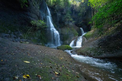 大分県　龍昇の滝 大分県,大分,大分観光の写真素材