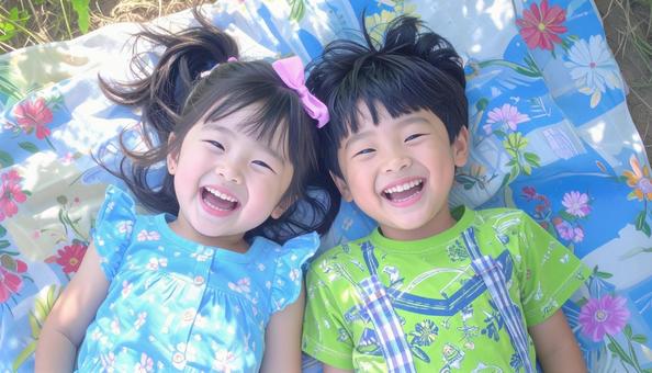 笑顔の子供たち 笑顔の子供たちの写真