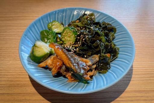 うざく うざく うざく,酢の物,うなぎの写真素材